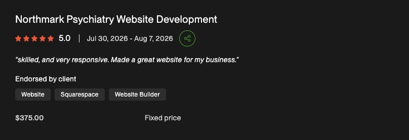 Upwork Proof