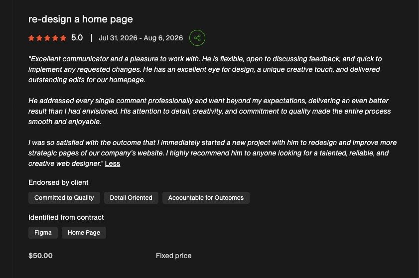 Upwork Proof