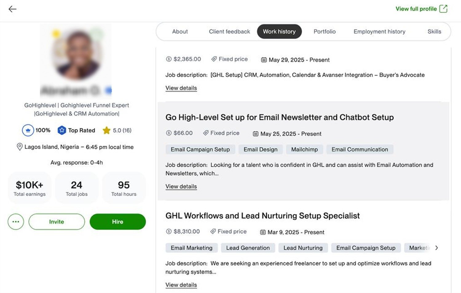 Upwork Milestone Earnings $20k